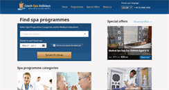 Desktop Screenshot of czechspaholidays.com